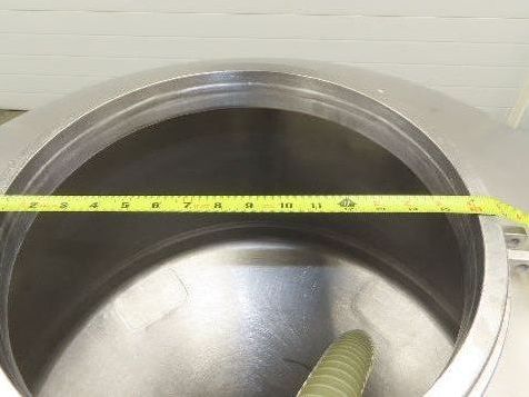 Mobile Stainless Steel Mixing Vessel 136 Gallon Tank Food Grade Sanitary Drain