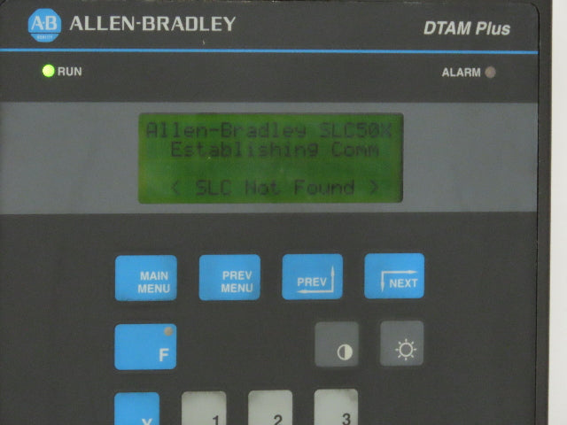 Allen Bradley 2707-L8P2X DTAM Plus HMI Control Panel Ser B Rev B
