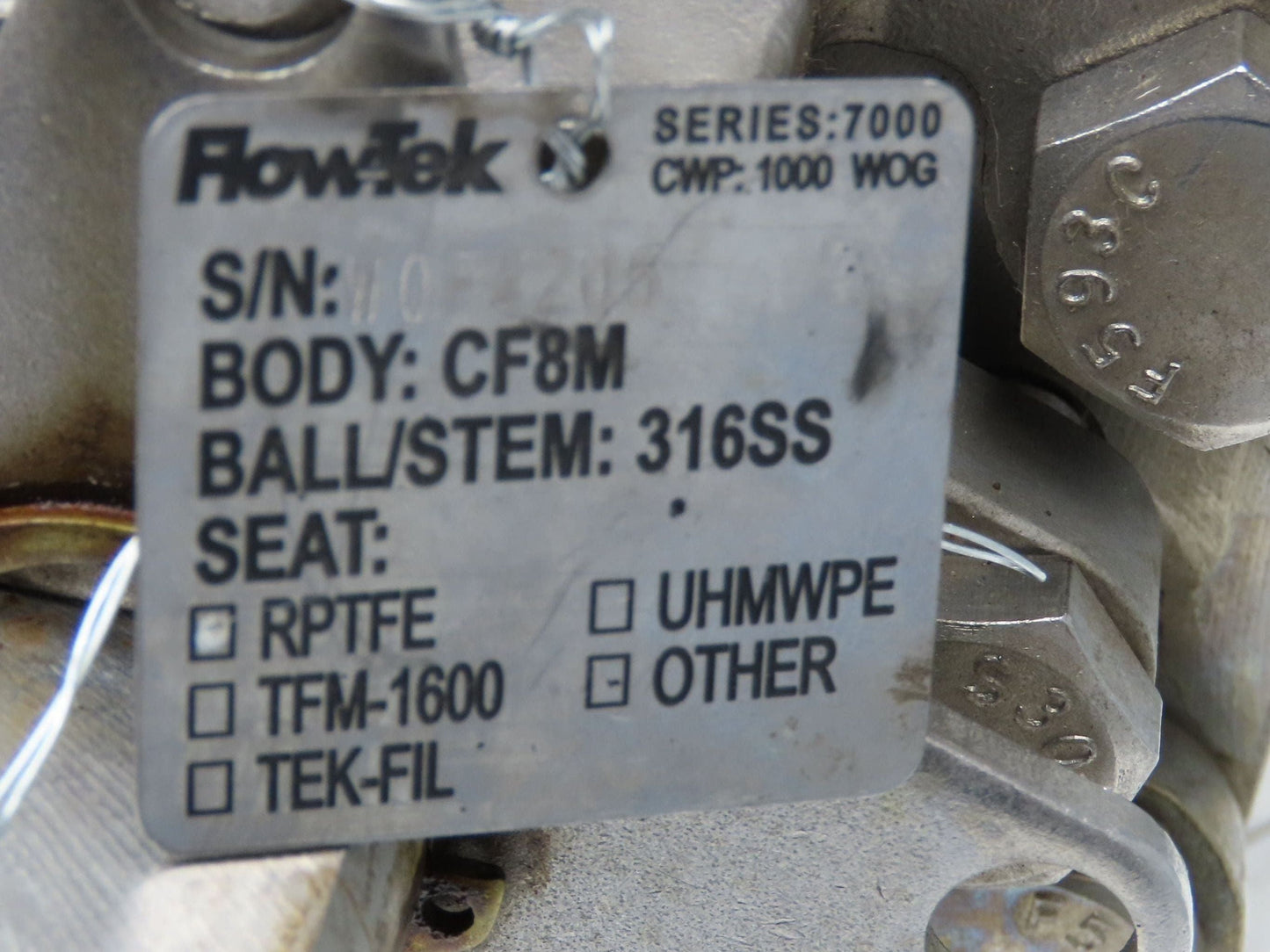 Flow-Tek 7011 Stainless Ball Valve 4" NPT x 6" Flanged Welded 1000 WOG CF8M