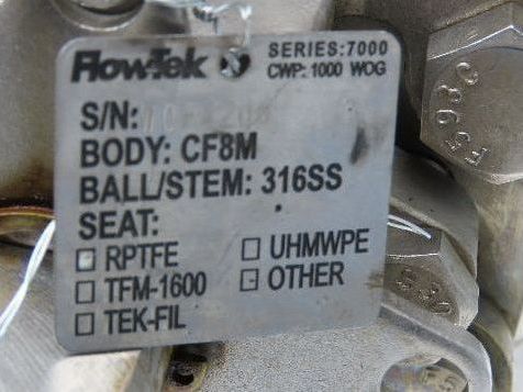 Flow-Tek 7011 Stainless Ball Valve 4" NPT x 6" Flanged Welded 1000 WOG CF8M