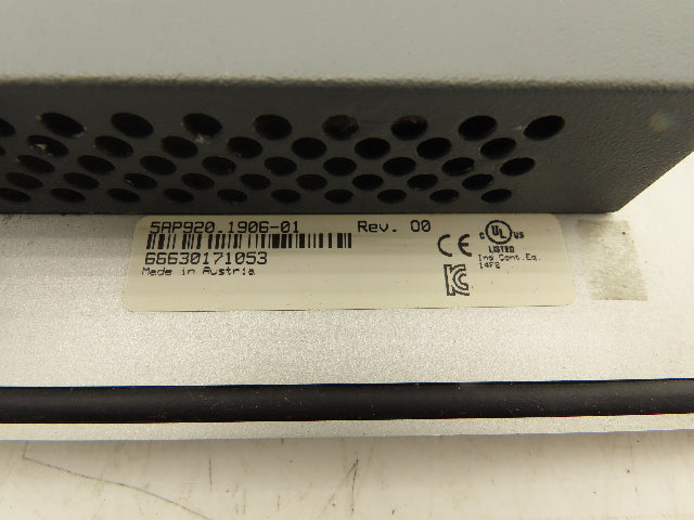 B&R 5AP920.1906-01 Automation Panel 900 19" 24VDC 3.2A REV00 Missing Link Slot