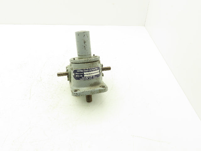 Duff-Norton TM9001-3 Worm Gear Actuator 4" Stroke 1/2" Dual Shafts
