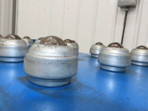 31"x 34.5" Ball Transfer Conveyor Table 4" Ball Centers Lot of 3-Inserts