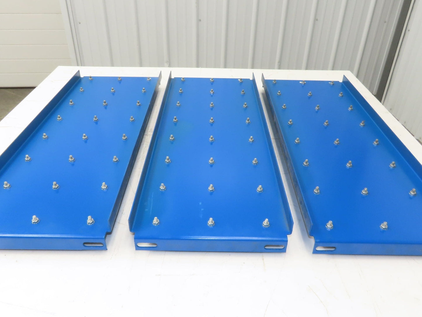 31"x 34.5" Ball Transfer Conveyor Table 4" Ball Centers Lot of 3-Inserts