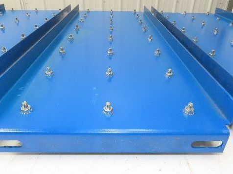 31"x 34.5" Ball Transfer Conveyor Table 4" Ball Centers Lot of 3-Inserts