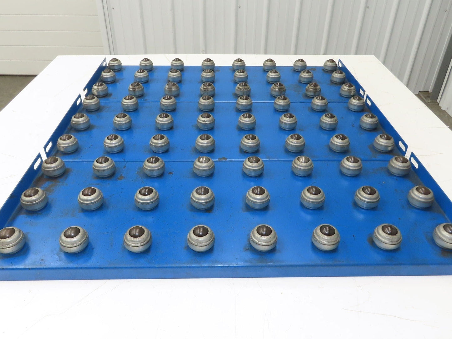 31"x 34.5" Ball Transfer Conveyor Table 4" Ball Centers Lot of 3-Inserts