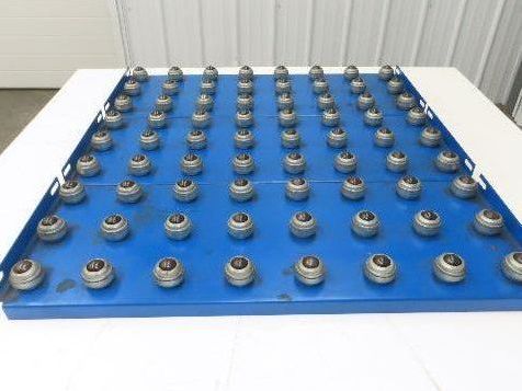 31"x 34.5" Ball Transfer Conveyor Table 4" Ball Centers Lot of 3-Inserts