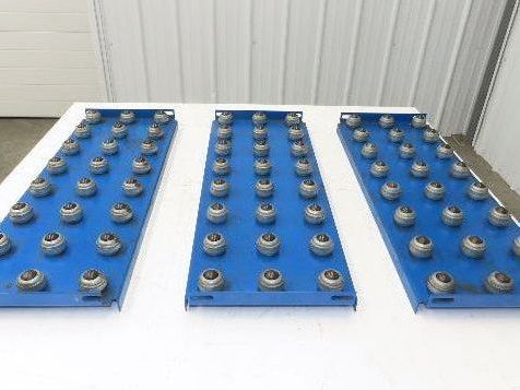31"x 34.5" Ball Transfer Conveyor Table 4" Ball Centers Lot of 3-Inserts
