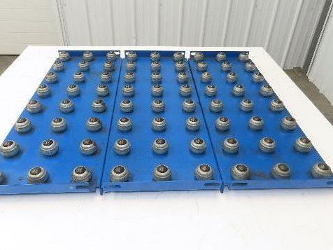 31"x 34.5" Ball Transfer Conveyor Table 4" Ball Centers Lot of 3-Inserts