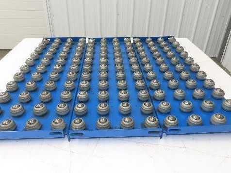 33"x 34" Ball Transfer Conveyor Table 3" Ball Centers Lot of 3-Inserts