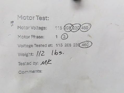 Leeson G121051.00 Brake Gear Motor 1.5Hp 230/460V 3PH Ironman 40:1 Reducer 44rpm