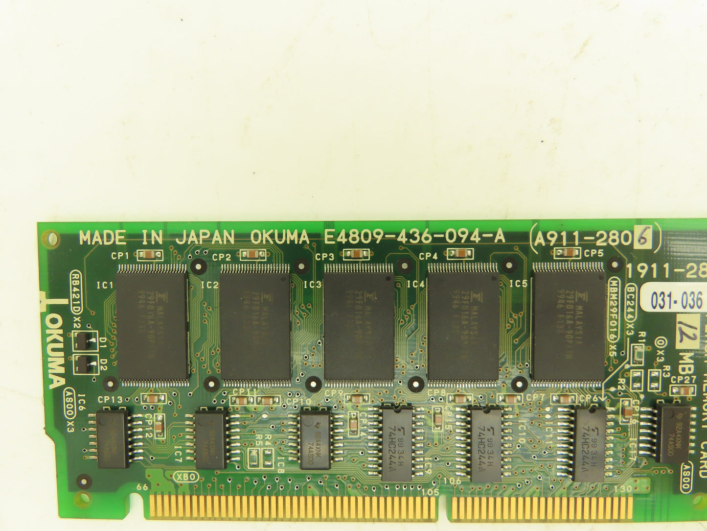 Okuma E4809-436-094-A Opus7000 Flash Memory Card 12MB