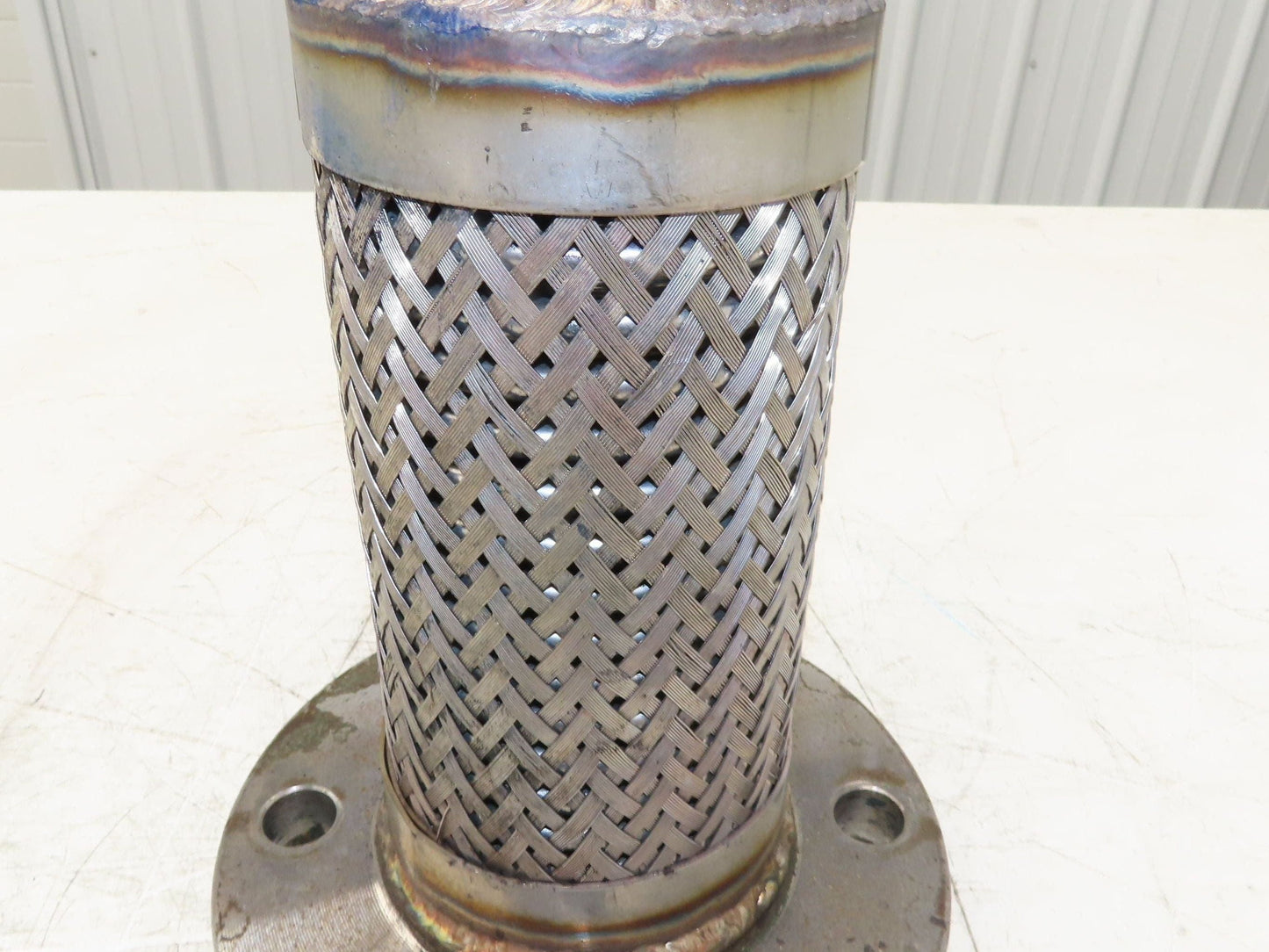 Weldbend 3" NPT x 3" Flanged Stainless Flex Hose Pipe Expansion Joint 4-Bolt 150