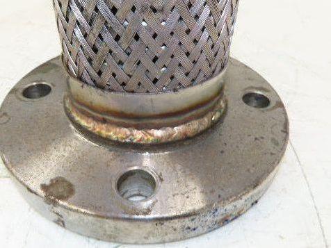 Weldbend 3" NPT x 3" Flanged Stainless Flex Hose Pipe Expansion Joint 4-Bolt 150