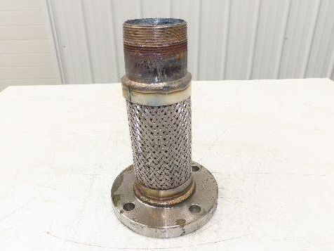 Weldbend 3" NPT x 3" Flanged Stainless Flex Hose Pipe Expansion Joint 4-Bolt 150