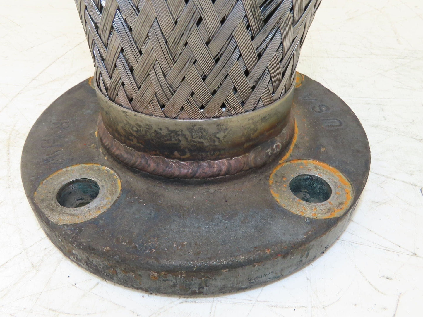 Weldbend 3" NPT x 3" Flanged Stainless Flex Hose Pipe Expansion Joint 4-Bolt 150