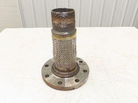 Bebitz 3" NPT x 4" Flanged Stainless Flex Hose Pipe Expansion Joint 8-Bolt #150