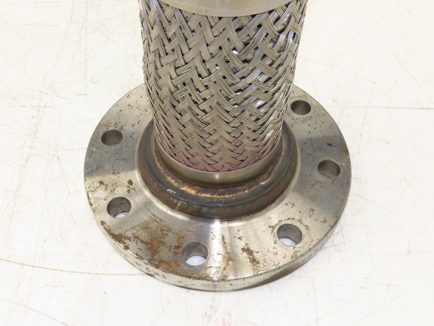 Bebitz 3" NPT x 4" Flanged Stainless Flex Hose Pipe Expansion Joint 8-Bolt #150