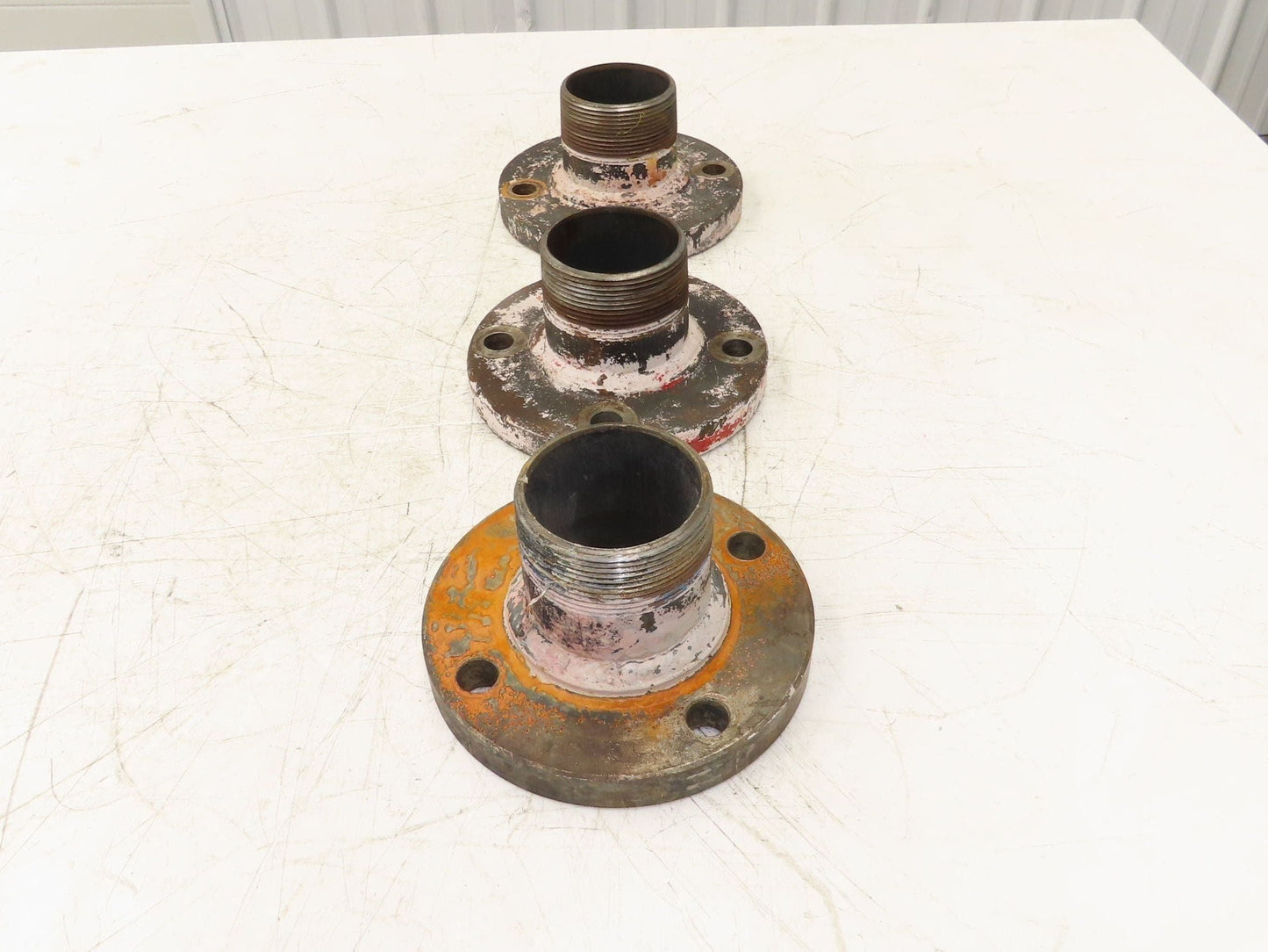 Weldbend 3" Butt Weld Flange x 3" NPT Pipe Nipple 4"Height #150 Lot of 3