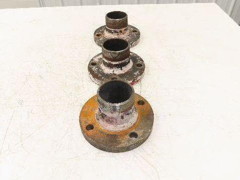 Weldbend 3" Butt Weld Flange x 3" NPT Pipe Nipple 4"Height #150 Lot of 3