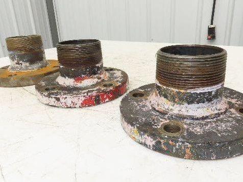 Weldbend 3" Butt Weld Flange x 3" NPT Pipe Nipple 4"Height #150 Lot of 3
