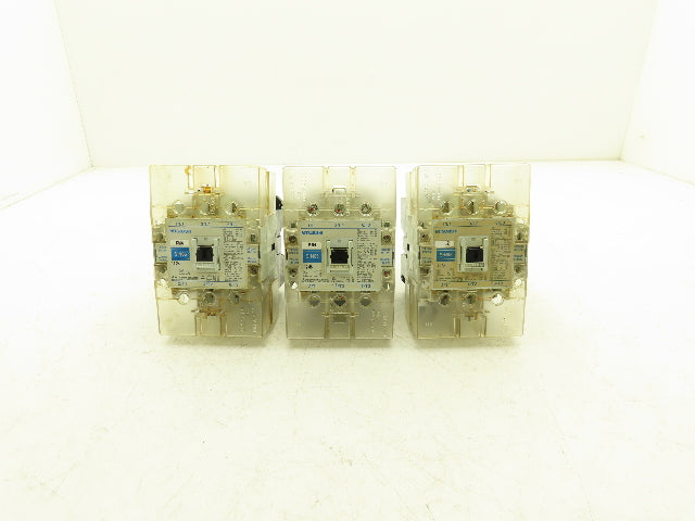 Mitsubishi Electric S-N65 Contactor 40Hp 95A 600vAC Lot of 3