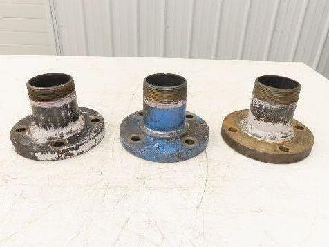 Weldbend 3" Butt Weld Flange x 3" NPT Pipe Nipple 5"Height #150 Lot of 3