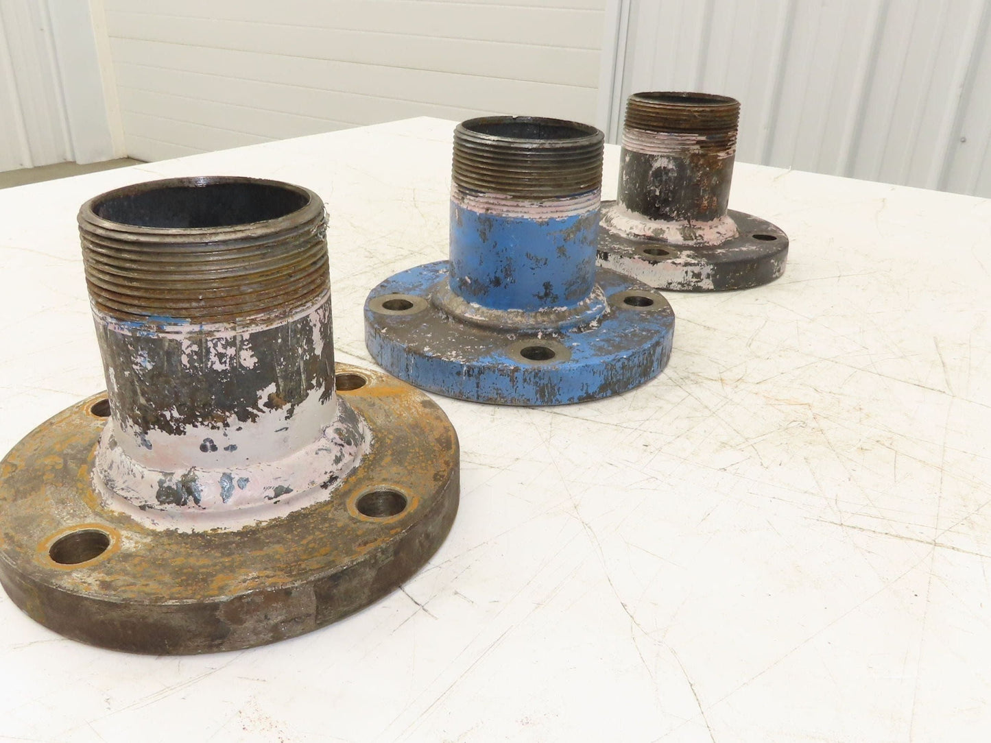 Weldbend 3" Butt Weld Flange x 3" NPT Pipe Nipple 5"Height #150 Lot of 3