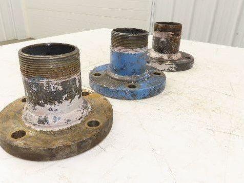 Weldbend 3" Butt Weld Flange x 3" NPT Pipe Nipple 5"Height #150 Lot of 3