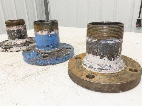 Weldbend 3" Butt Weld Flange x 3" NPT Pipe Nipple 5"Height #150 Lot of 3