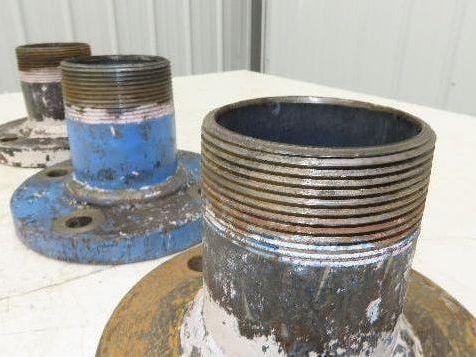 Weldbend 3" Butt Weld Flange x 3" NPT Pipe Nipple 5"Height #150 Lot of 3