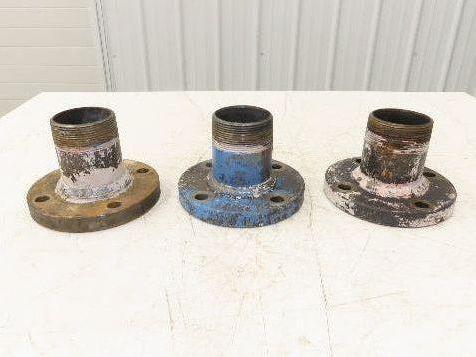 Weldbend 3" Butt Weld Flange x 3" NPT Pipe Nipple 5"Height #150 Lot of 3