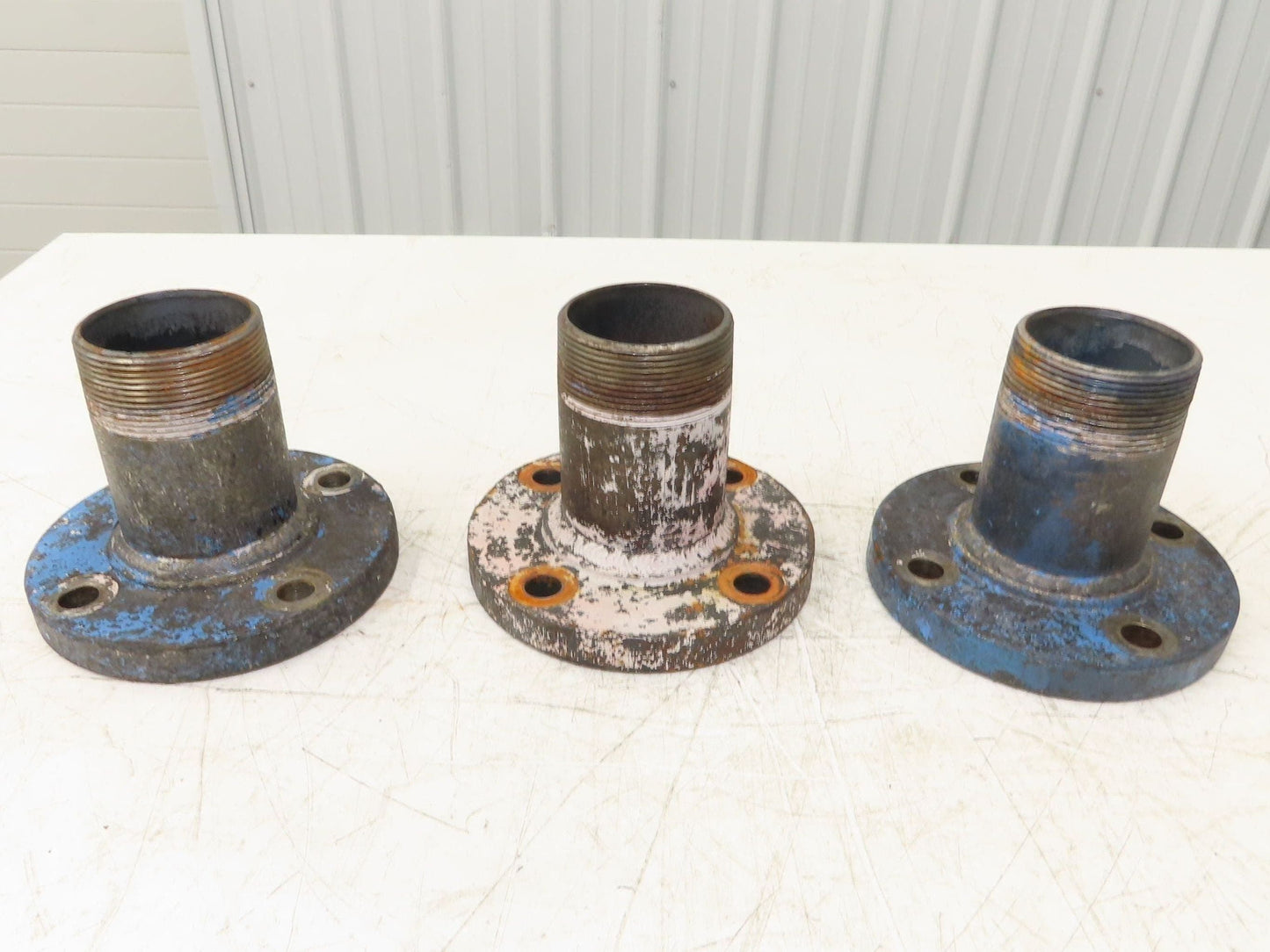 Weldbend 3" Butt Weld Flange x 3" NPT Pipe Nipple 6"Height #150 Lot of 3