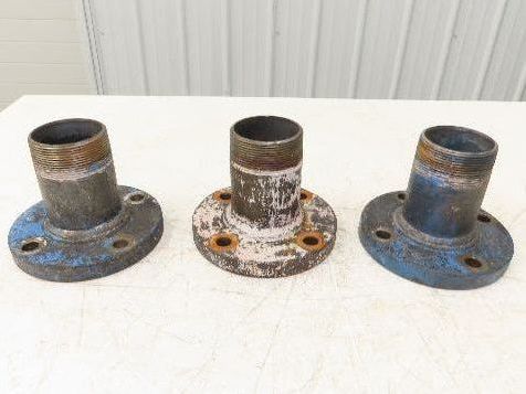 Weldbend 3" Butt Weld Flange x 3" NPT Pipe Nipple 6"Height #150 Lot of 3