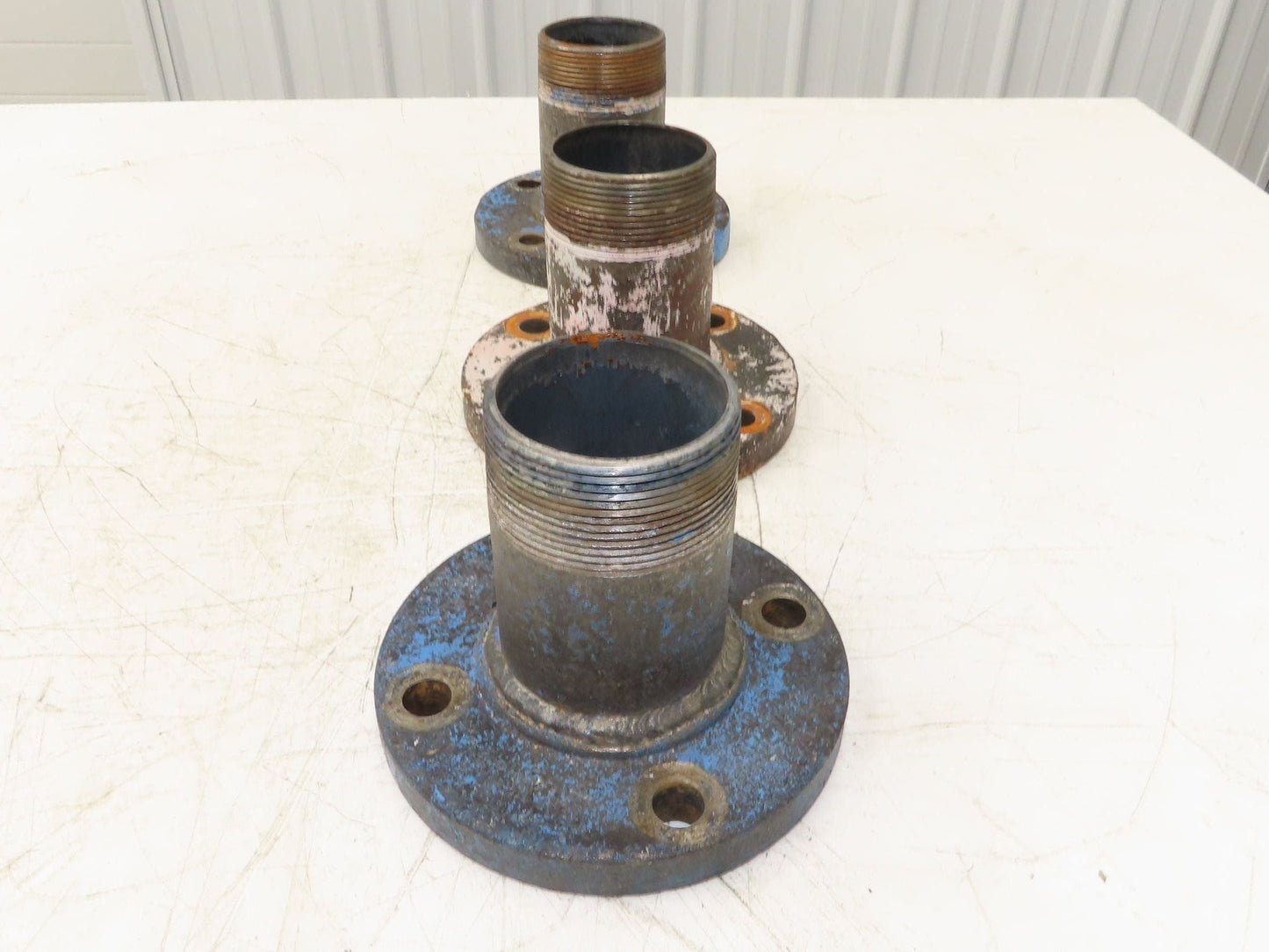 Weldbend 3" Butt Weld Flange x 3" NPT Pipe Nipple 6"Height #150 Lot of 3