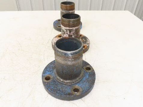Weldbend 3" Butt Weld Flange x 3" NPT Pipe Nipple 6"Height #150 Lot of 3