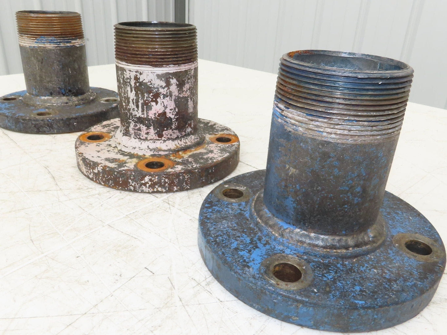 Weldbend 3" Butt Weld Flange x 3" NPT Pipe Nipple 6"Height #150 Lot of 3