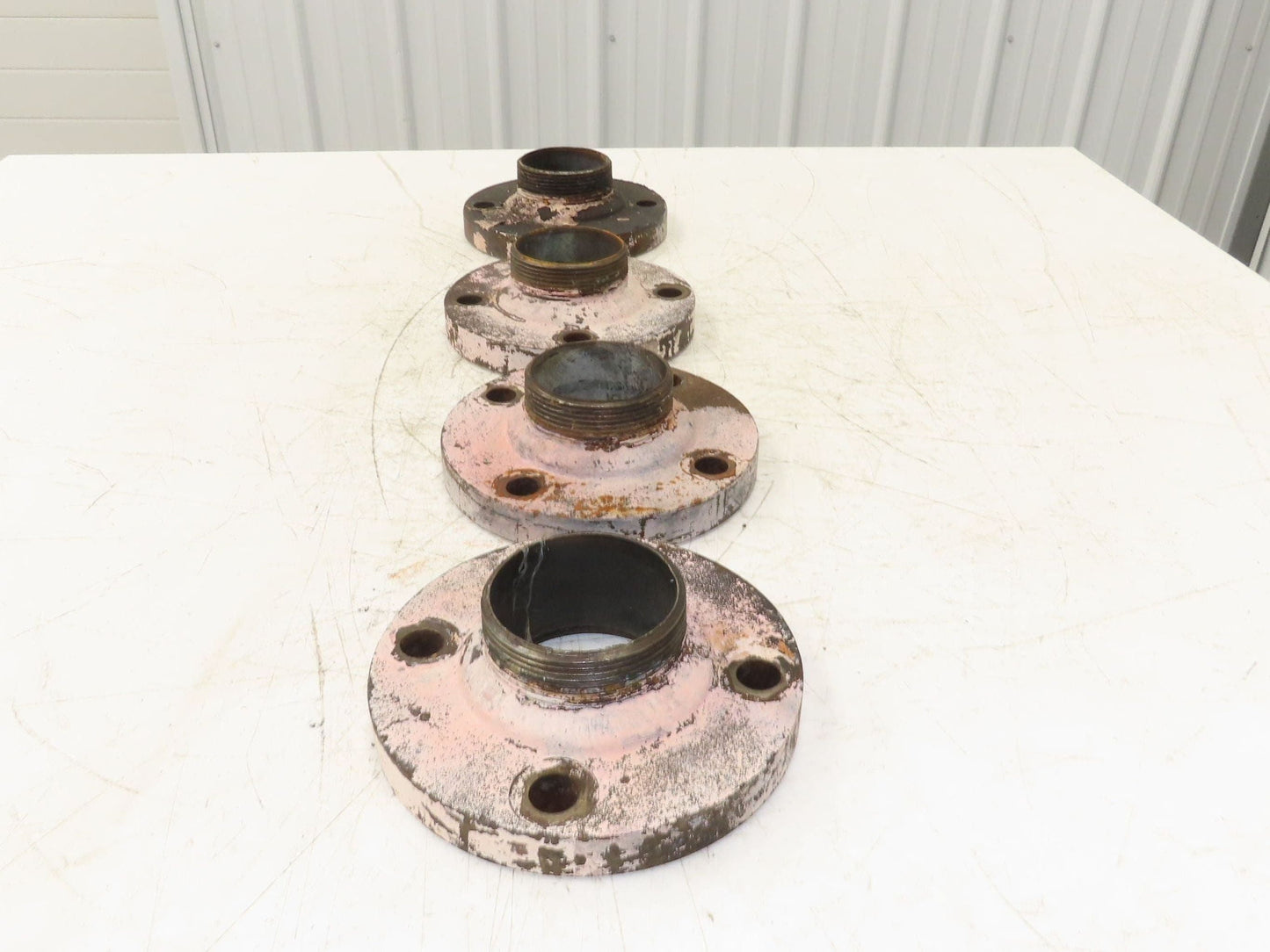 Weldbend 3" Butt Weld Flange x 3" NPT Pipe Nipple #150 Lot of 4