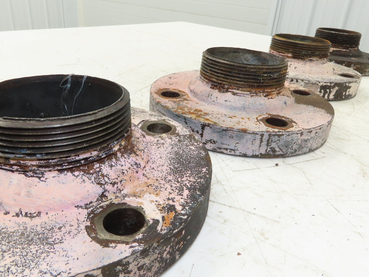 Weldbend 3" Butt Weld Flange x 3" NPT Pipe Nipple #150 Lot of 4