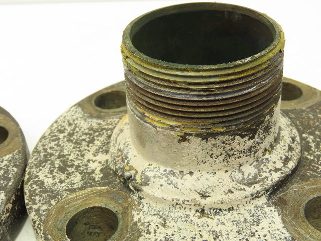 Tube-Line 2" Butt Weld Flange x 2" NPT Pipe Nipple 3"Height #150 Lot of 6