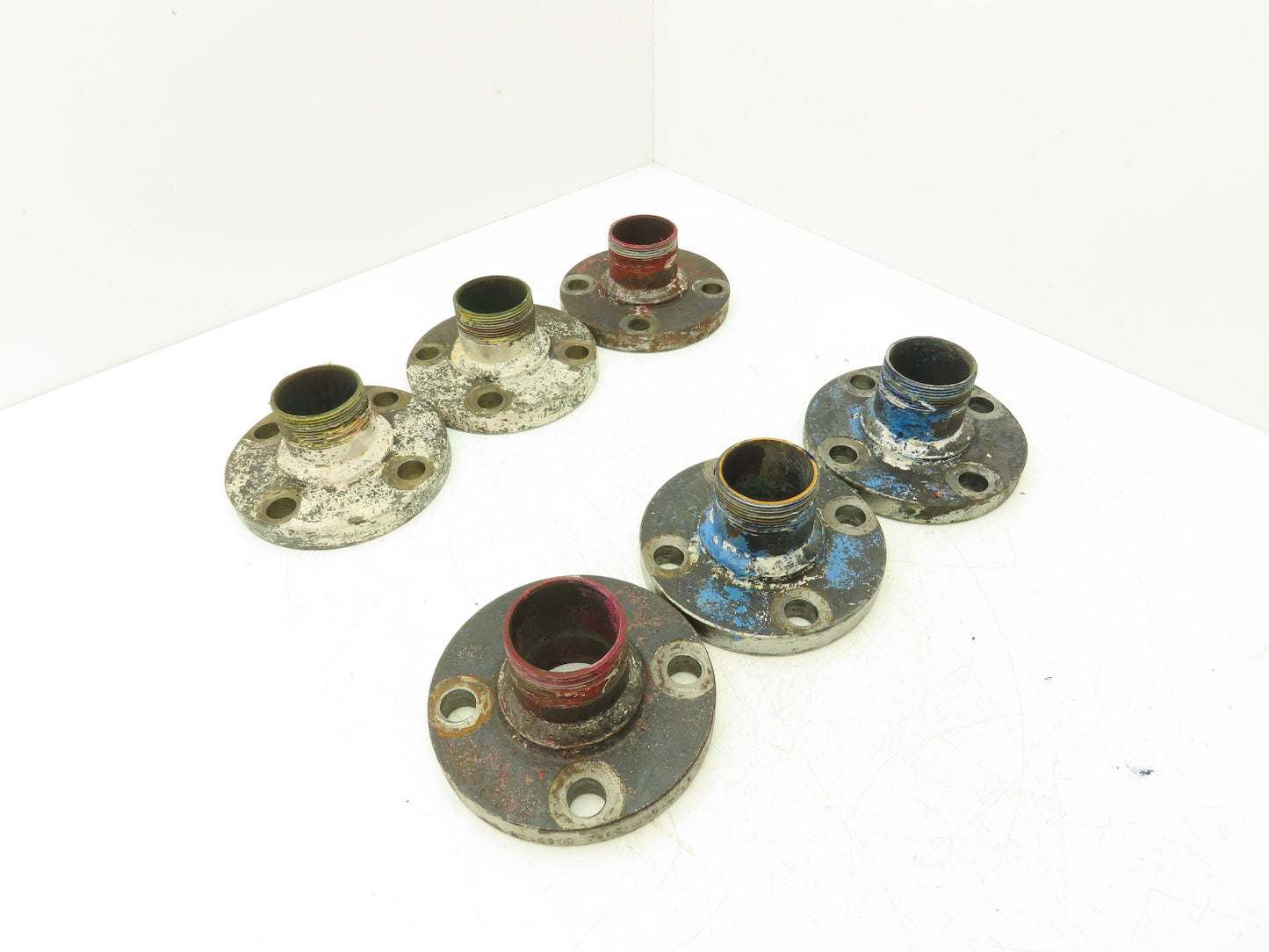 Tube-Line 2" Butt Weld Flange x 2" NPT Pipe Nipple 3"Height #150 Lot of 6