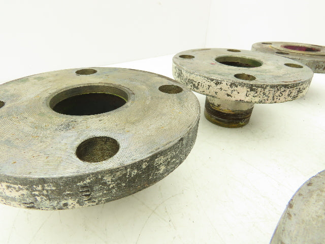 Tube-Line 2" Butt Weld Flange x 2" NPT Pipe Nipple 3"Height #150 Lot of 6