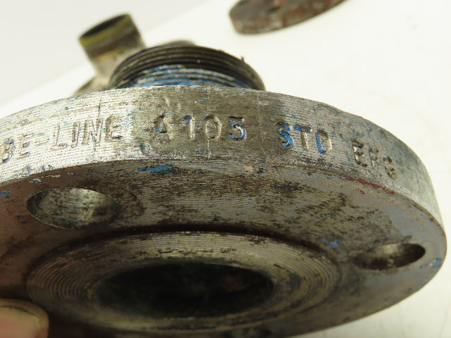 Tube-Line 2" Butt Weld Flange x 2" NPT Pipe Nipple 3"Height #150 Lot of 6
