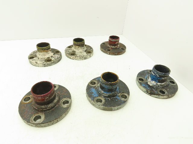 Tube-Line 2" Butt Weld Flange x 2" NPT Pipe Nipple 3"Height #150 Lot of 6