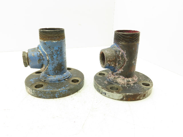 Tube-Line 2" Butt Weld Flange x 2" NPT Pipe Nipple #150 Lot of 4