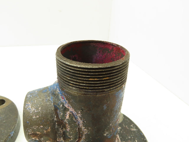 Tube-Line 2" Butt Weld Flange x 2" NPT Pipe Nipple #150 Lot of 4