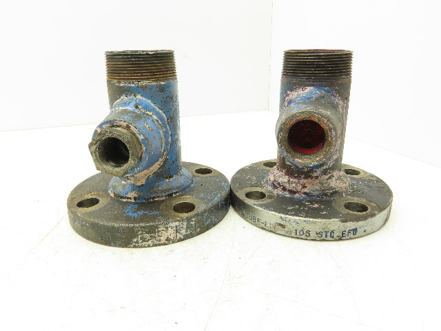Tube-Line 2" Butt Weld Flange x 2" NPT Pipe Nipple #150 Lot of 4