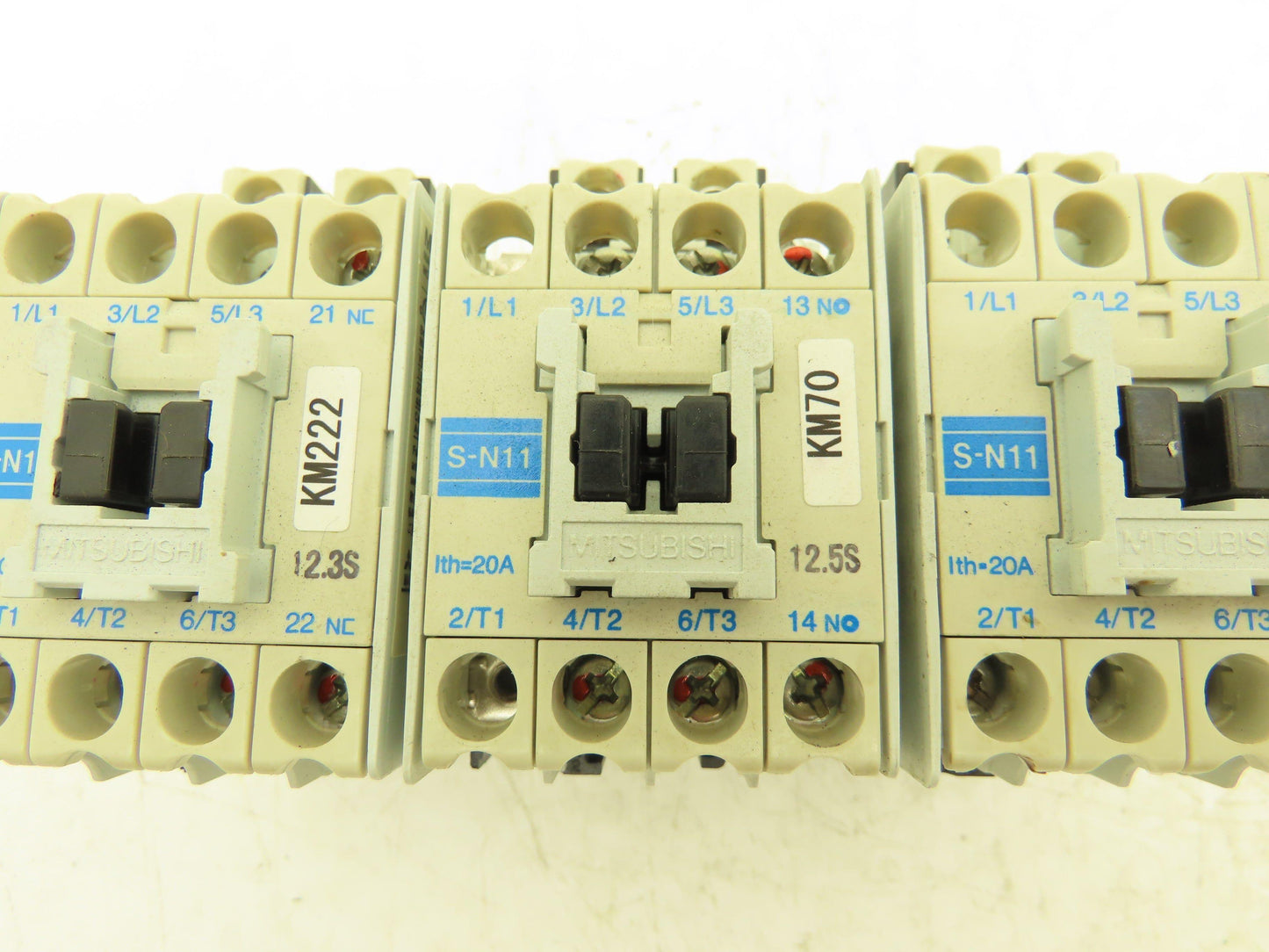 Mitsubishi Electric S-N11 Contactor 7.5Hp 20A 600VAC Lot of 3