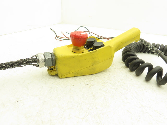 Allen Bradley 800FC-3Z Pendant Station 2 pushbutton Forward Reverse with E-Stop