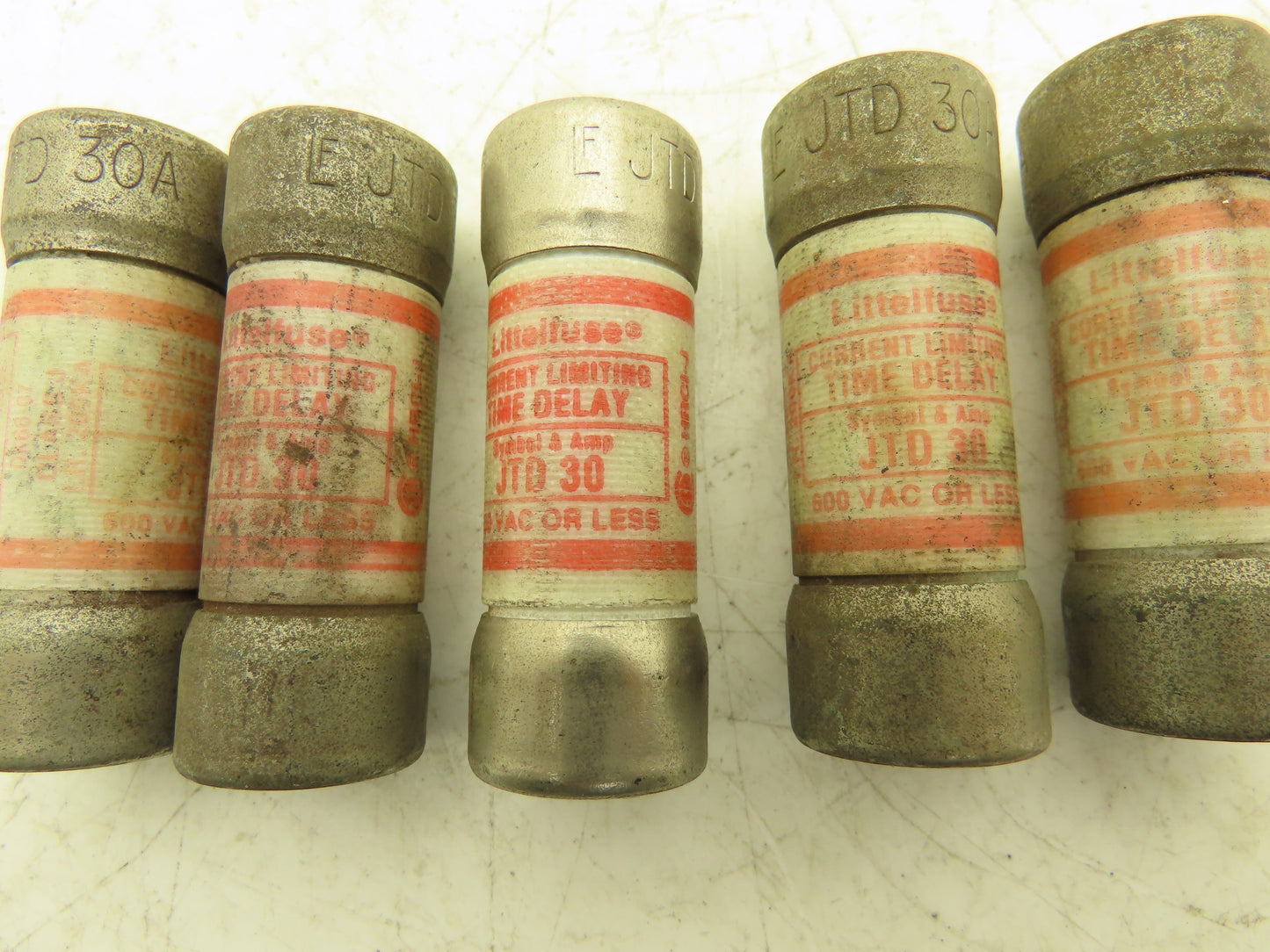 Littelfuse JTD 30 Powr-Pro Time Delay Fuse 30A 600Vac Class J Lot of 5